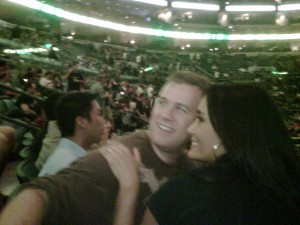 Andy and Paula at Kiss concert