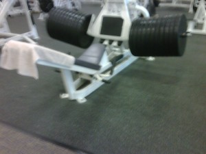 my heavy set on the leg machine