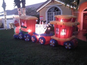 My sister's Xmas decorations at her house