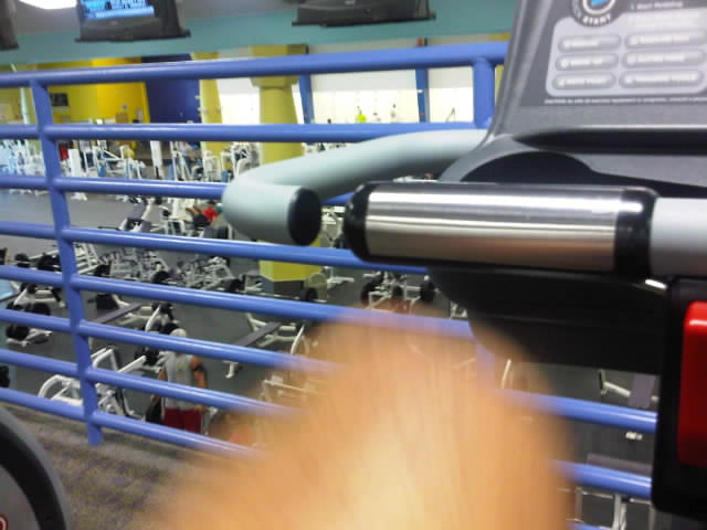 writing my post while doing cardio
